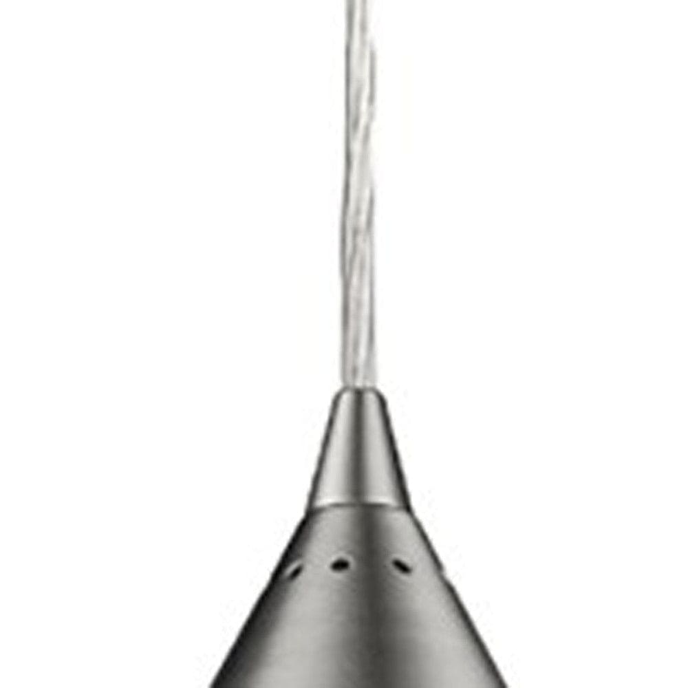 Silver Hanging Light with Glass Studs - Homeroots
