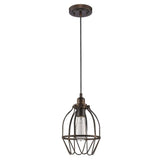Antique Bronze Wire Pendant Hanging Light - Homeroots