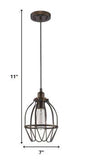 Antique Bronze Wire Pendant Hanging Light - Homeroots - Flyclothing LLC