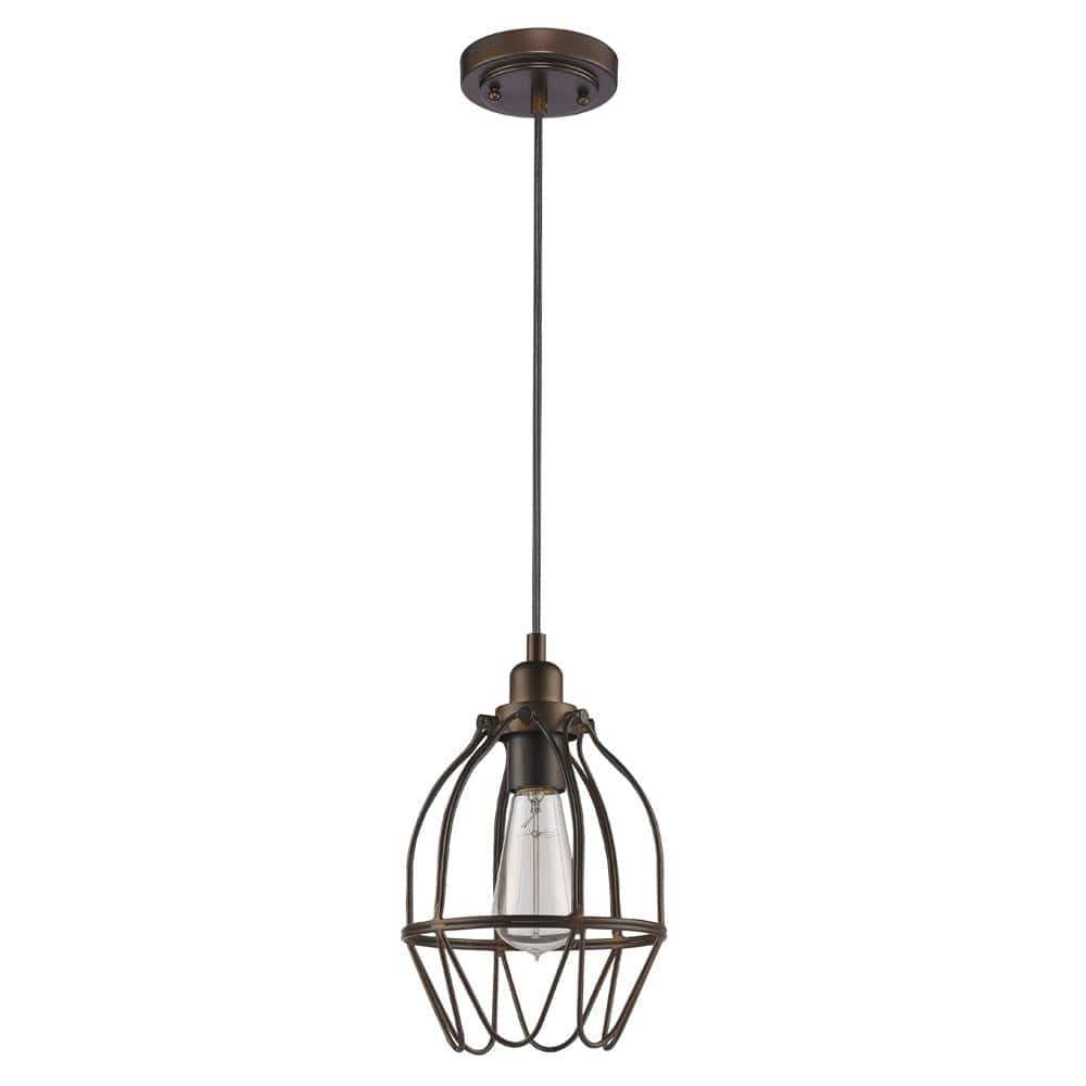 Antique Bronze Wire Pendant Hanging Light - Homeroots - Flyclothing LLC