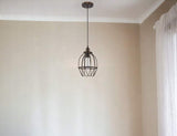 Antique Bronze Wire Pendant Hanging Light - Homeroots - Flyclothing LLC