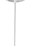 Nova 1-Light White Mini Pendant With Geometric Globe Shade - Homeroots