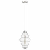 Ballina 1-Light Polished Nickel Mini-Pendant - Homeroots