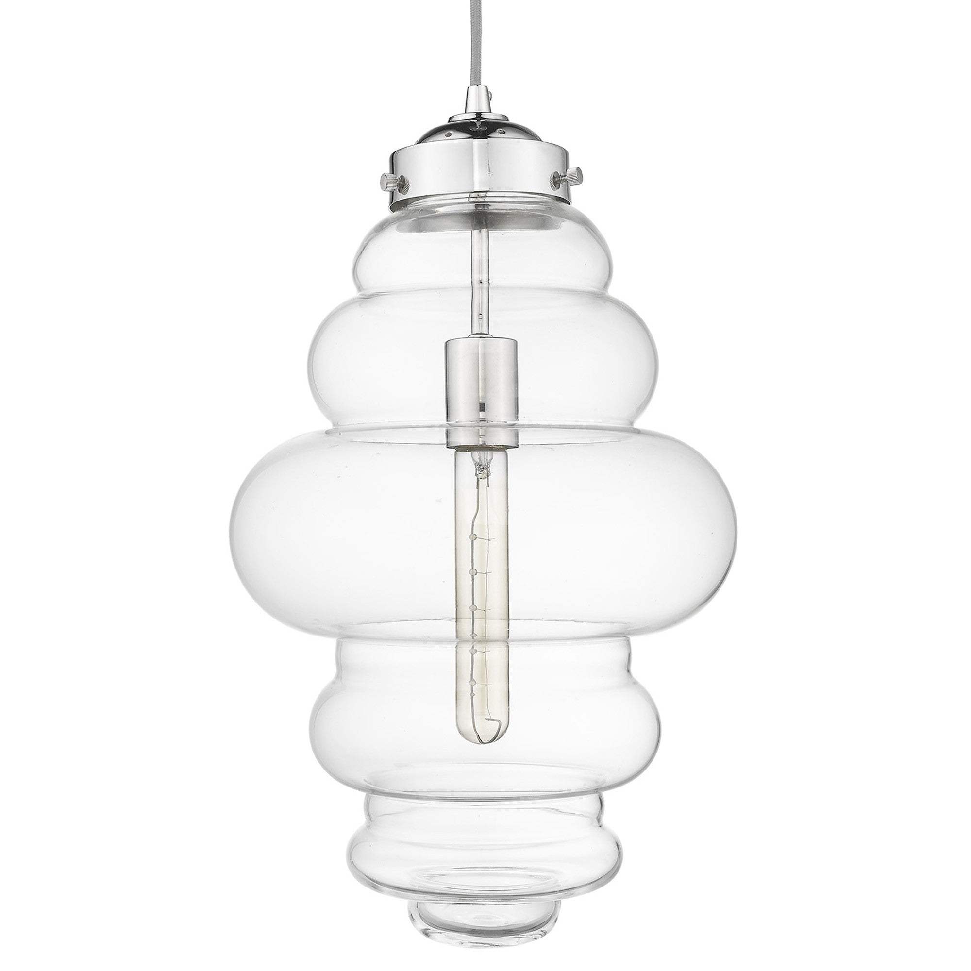 Ballina 1-Light Polished Nickel Mini-Pendant - Homeroots - Flyclothing LLC