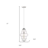 Ballina 1-Light Polished Nickel Mini-Pendant - Homeroots - Flyclothing LLC