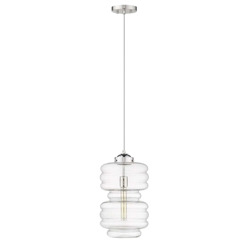 Ballina 1-Light Polished Nickel Mini-Pendant - Homeroots