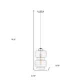 Ballina 1-Light Polished Nickel Mini-Pendant - Homeroots - Flyclothing LLC