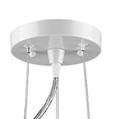 Layla 1-Light White Bowl Pendant - Homeroots