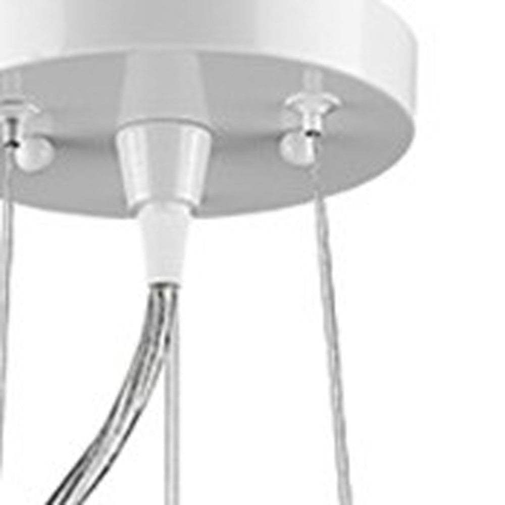 Layla 1-Light White Bowl Pendant - Homeroots - Flyclothing LLC