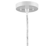 White Metal Hanging Light with Dome Shade - Homeroots - Flyclothing LLC