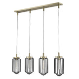 Reece 4-Light Aged Brass Island Pendant - Homeroots - Flyclothing LLC