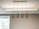 Reece 4-Light Aged Brass Island Pendant - Homeroots