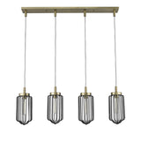 Reece 4-Light Aged Brass Island Pendant - Homeroots