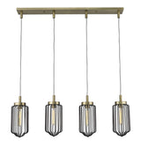 Reece 4-Light Aged Brass Island Pendant - Homeroots - Flyclothing LLC