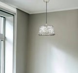 Iris 1-Light Aged Ivory Pendant - Homeroots