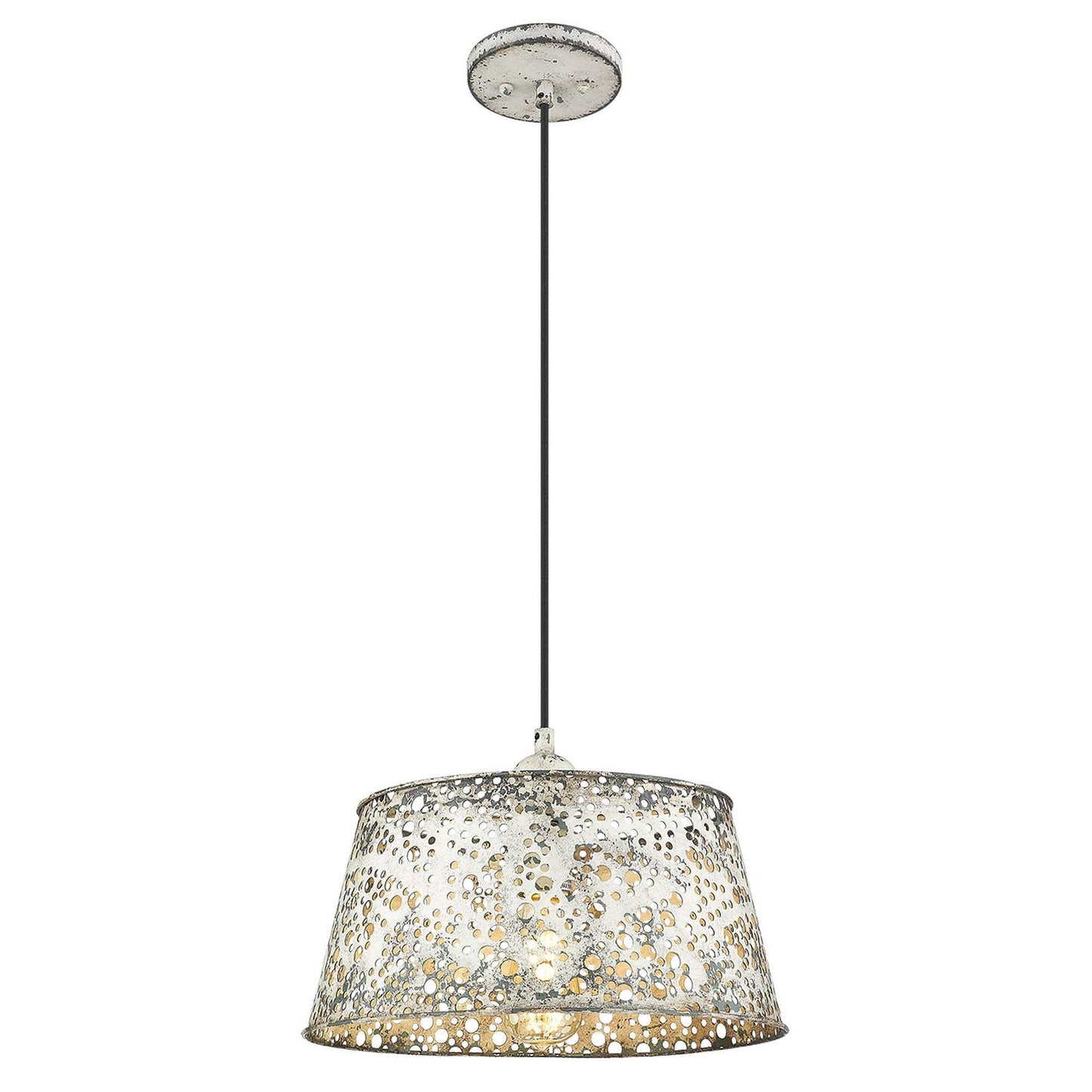 Iris 1-Light Aged Ivory Pendant - Homeroots - Flyclothing LLC
