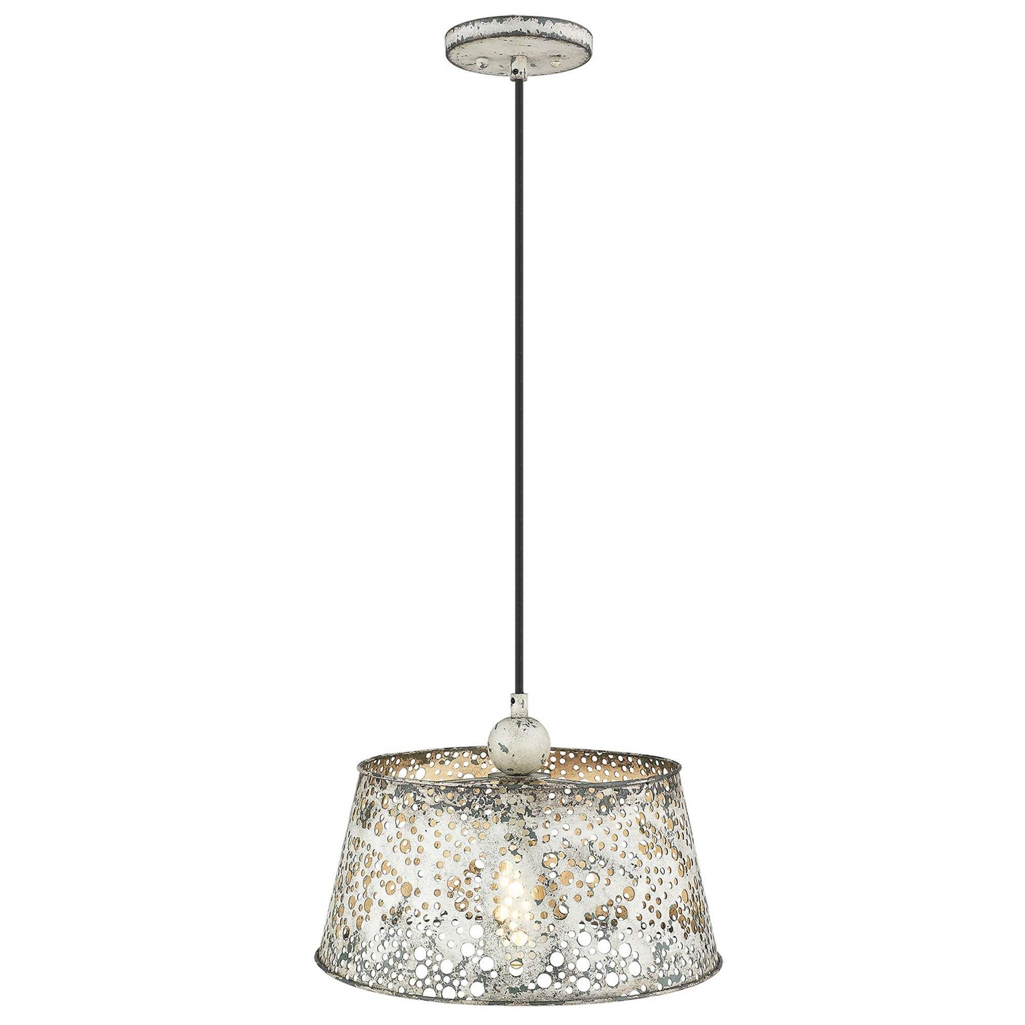 Iris 1-Light Aged Ivory Pendant - Homeroots - Flyclothing LLC