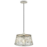 Iris 1-Light Aged Ivory Pendant - Homeroots