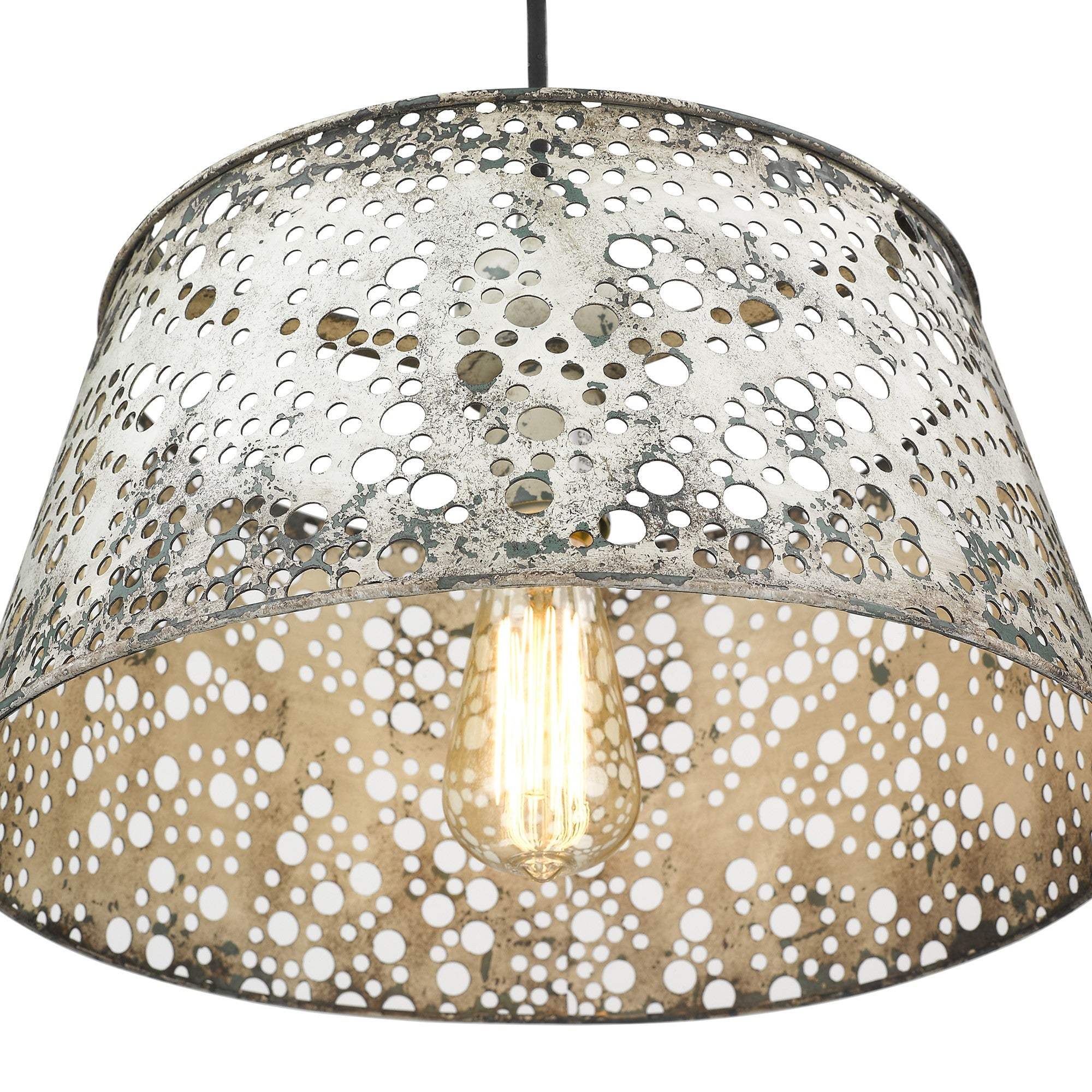Iris 1-Light Aged Ivory Pendant - Homeroots - Flyclothing LLC