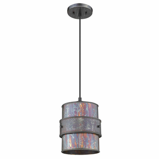 Ryker 1-Light Bronze Patina Pendant - Homeroots
