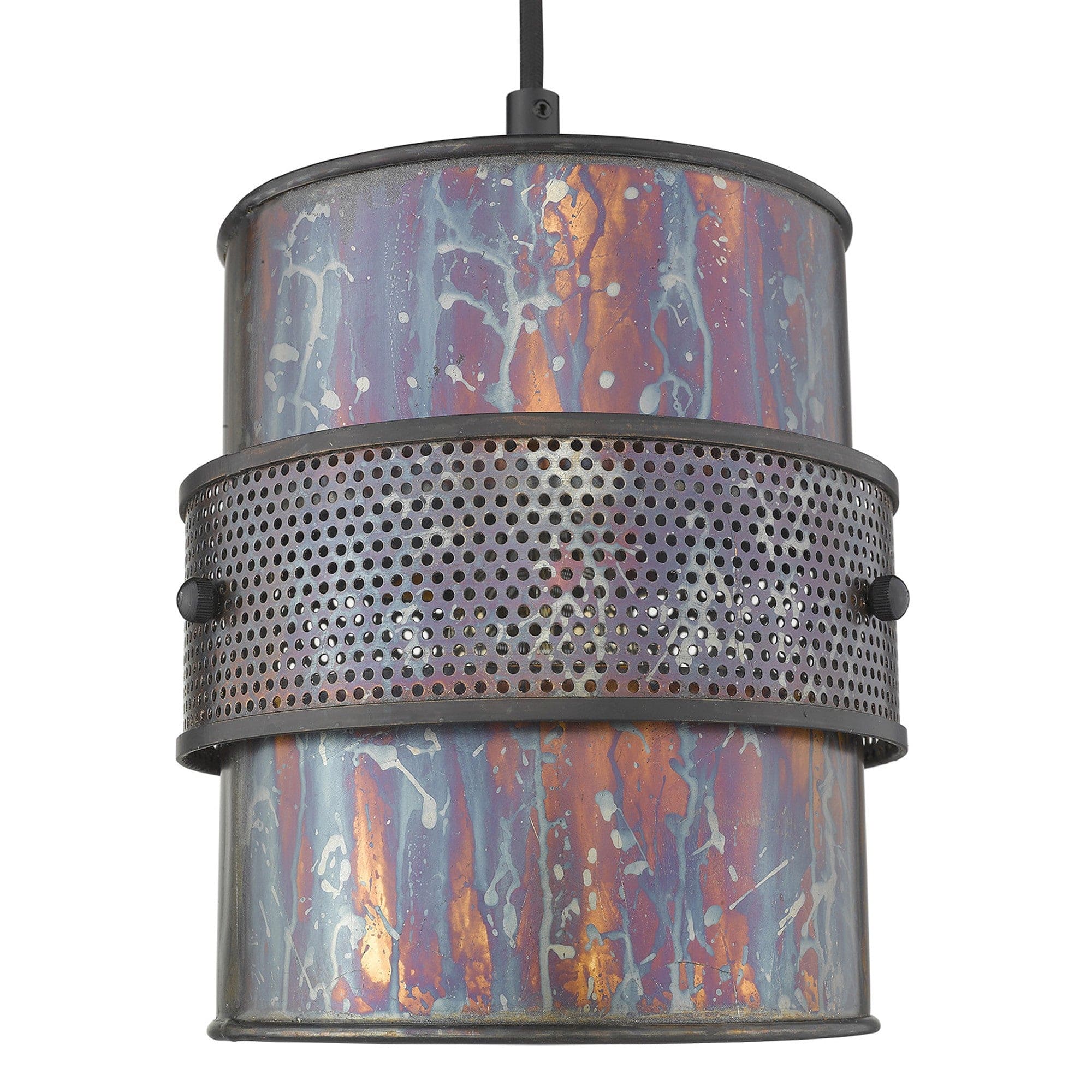 Ryker 1-Light Bronze Patina Pendant - Homeroots