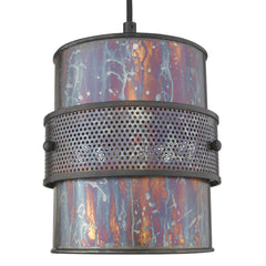 Ryker 1-Light Bronze Patina Pendant - Homeroots