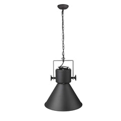 Crew 1-Light Matte Black Pendant - Homeroots