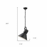 Crew 1-Light Matte Black Pendant - Homeroots - Flyclothing LLC