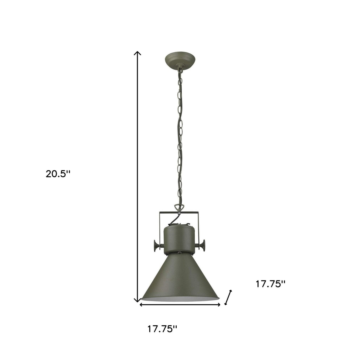 Crew 1-Light Green Pendant - Homeroots - Flyclothing LLC