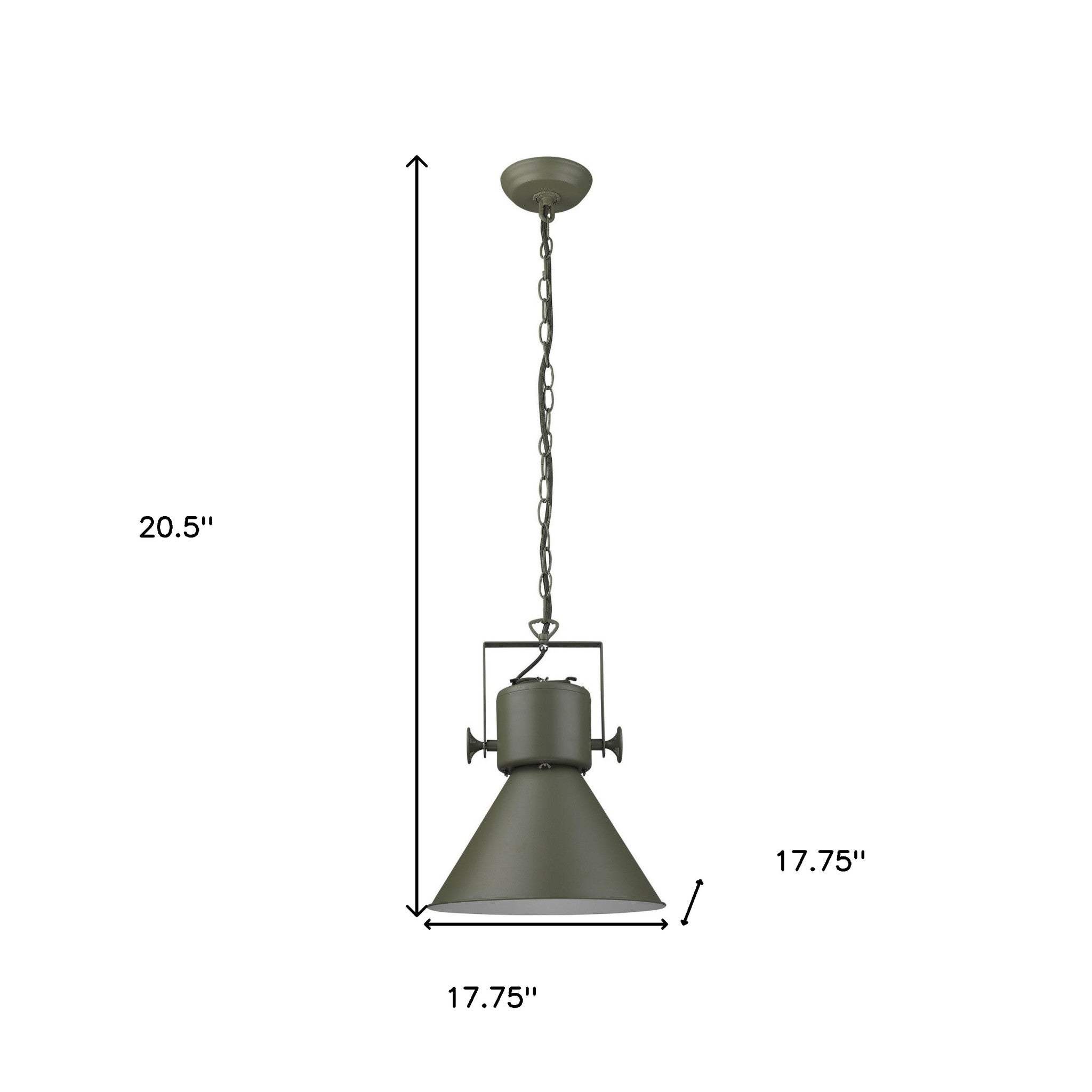 Crew 1-Light Green Pendant - Homeroots - Flyclothing LLC