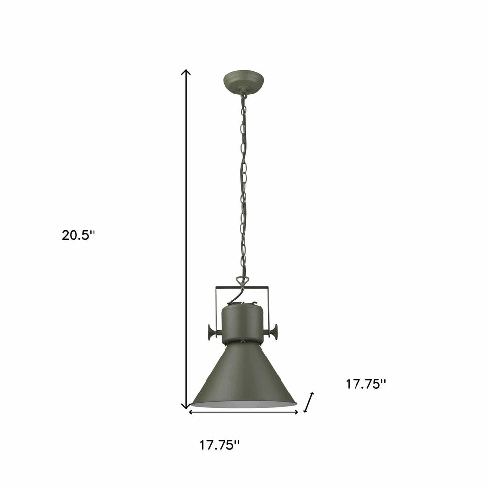 Crew 1-Light Green Pendant - Homeroots - Flyclothing LLC