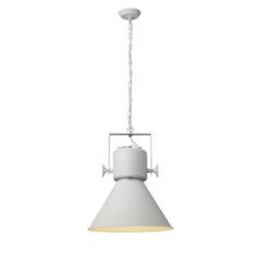 Crew 1-Light White Pendant - Homeroots