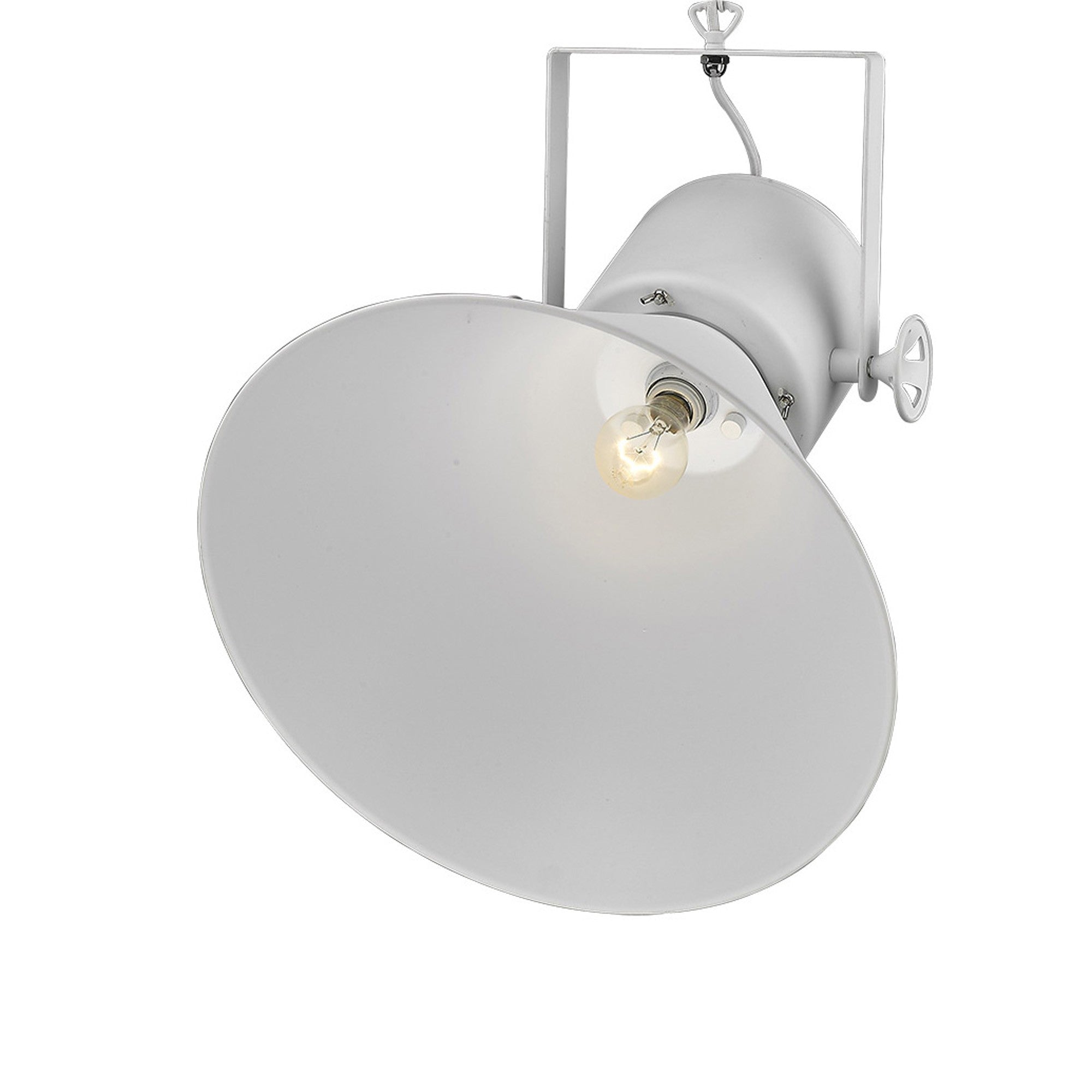 Crew 1-Light White Pendant - Homeroots
