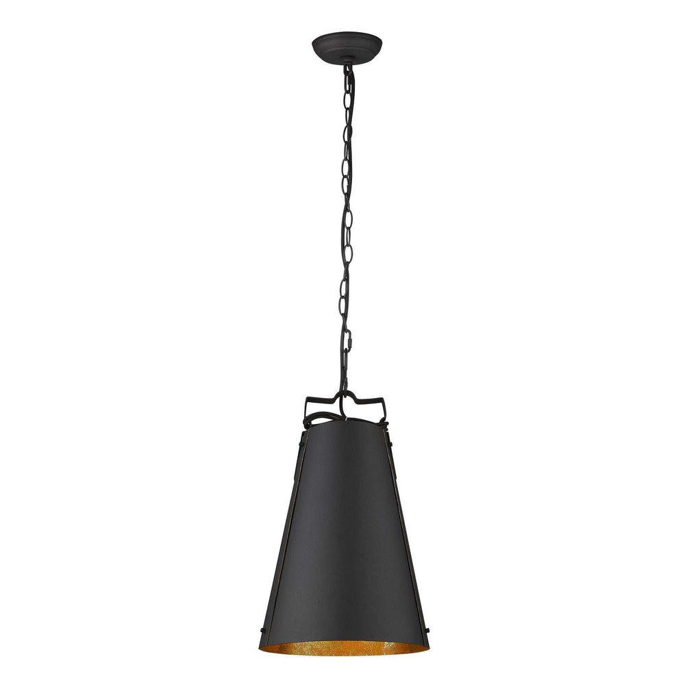 Faza 1-Light Matte Black Pendant - Homeroots - Flyclothing LLC