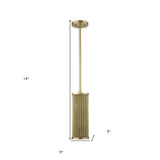 Basetti 1-Light Gold Pendant - Homeroots - Flyclothing LLC