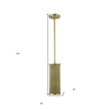 Basetti 1-Light Gold Pendant - Homeroots - Flyclothing LLC