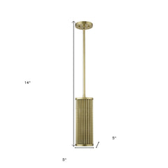 Basetti 1-Light Gold Pendant