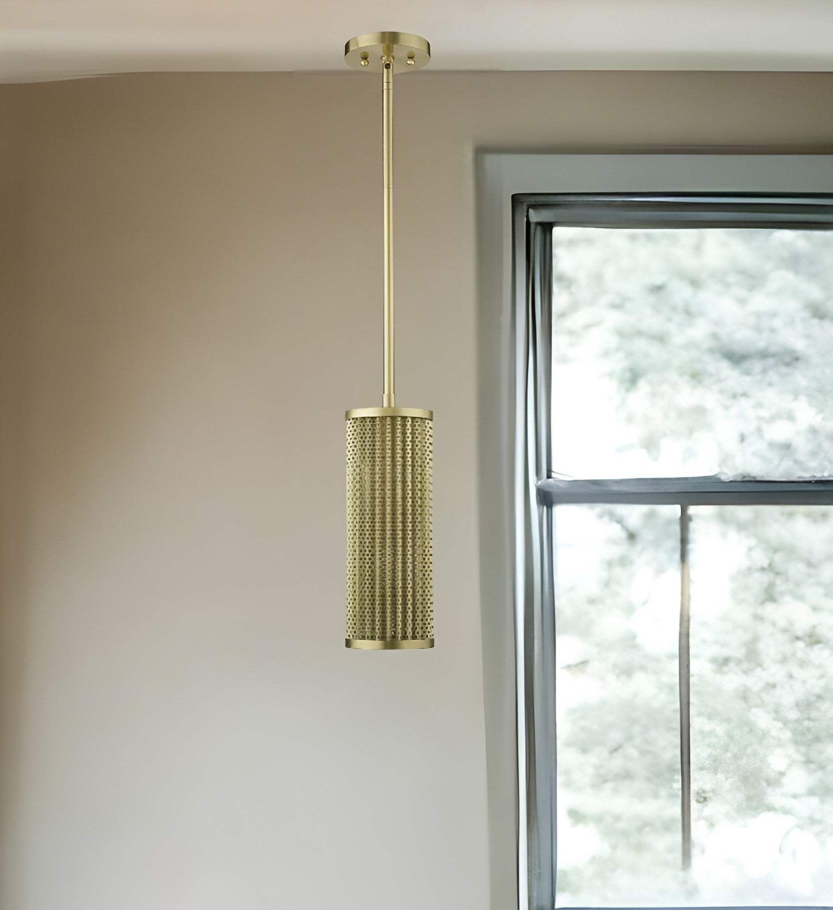 Basetti 1-Light Gold Pendant - Homeroots - Flyclothing LLC