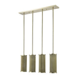 Basetti 4-Light Gold Pendant - Homeroots - Flyclothing LLC