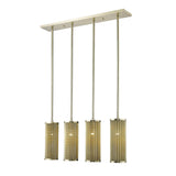 Basetti 4-Light Gold Pendant - Homeroots
