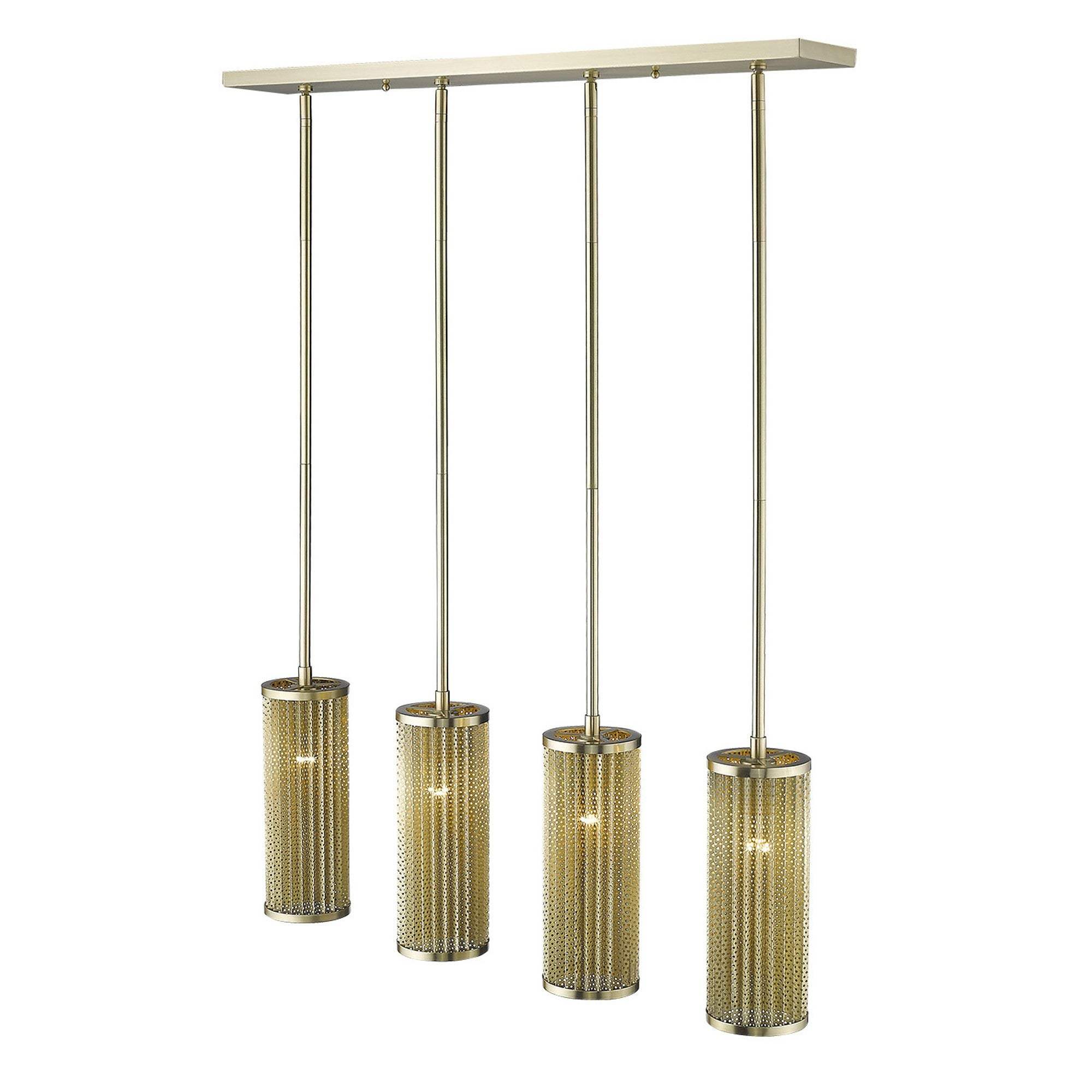Basetti 4-Light Gold Pendant - Homeroots - Flyclothing LLC