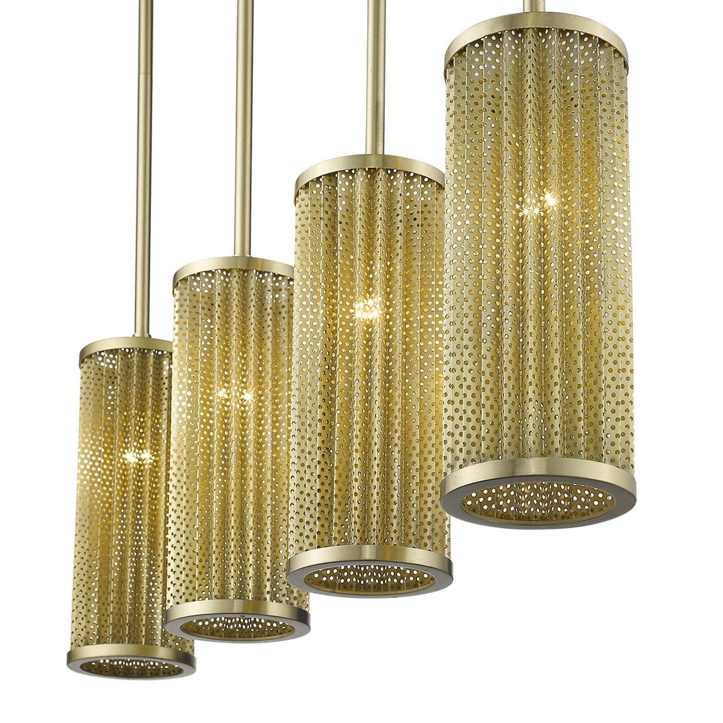 Basetti 4-Light Gold Pendant - Homeroots - Flyclothing LLC