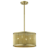 Basetti 4-Light Gold Convertible Pendant - Homeroots