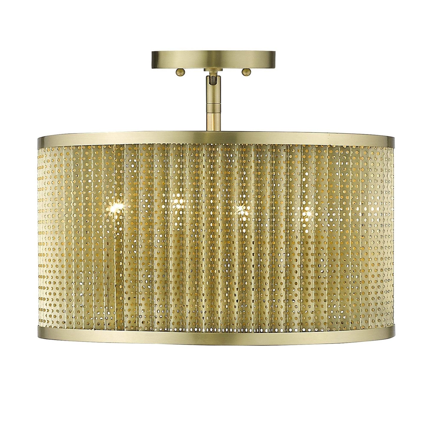 Basetti 4-Light Gold Convertible Pendant - Homeroots - Flyclothing LLC