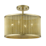 Basetti 4-Light Gold Convertible Pendant - Homeroots - Flyclothing LLC