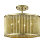 Basetti 4-Light Gold Convertible Pendant - Homeroots - Flyclothing LLC