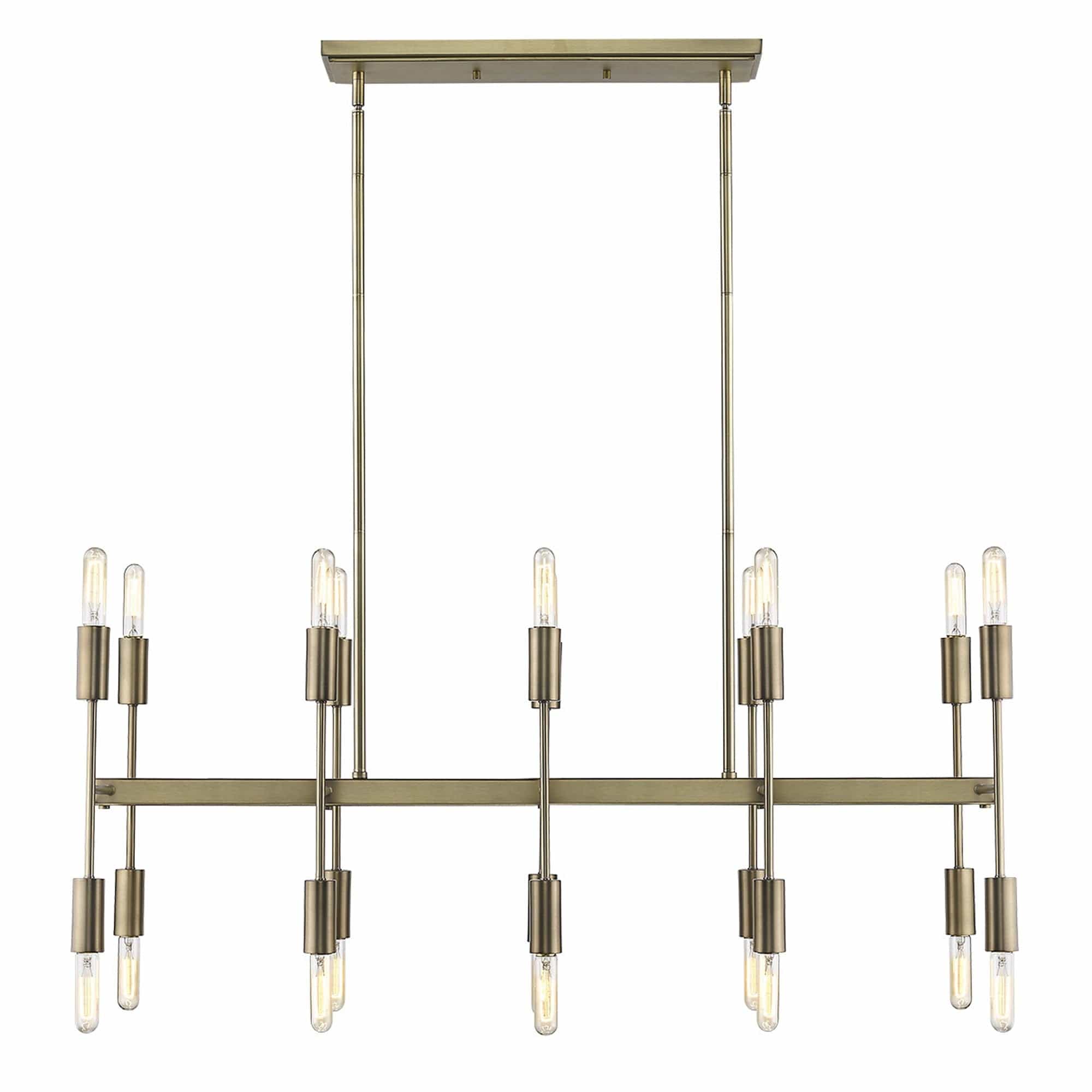 Perret 20-Light Aged Brass Island Pendant - Homeroots
