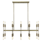 Perret 20-Light Aged Brass Island Pendant - Homeroots - Flyclothing LLC