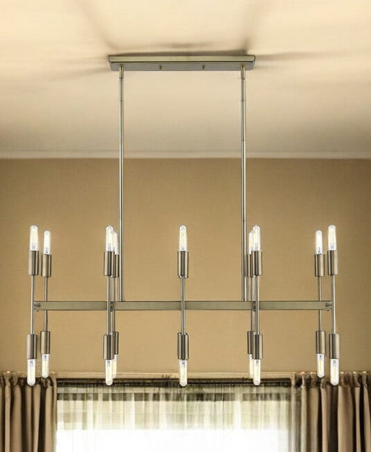 Perret 20-Light Aged Brass Island Pendant - Homeroots