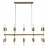 Perret 20-Light Aged Brass Island Pendant - Homeroots